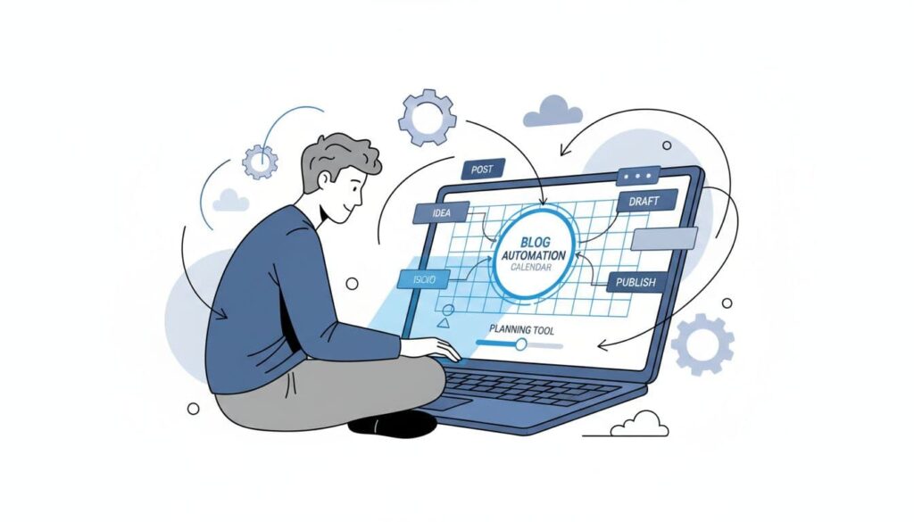 How to Automate Your Blog with Tools and Systems (Explainer Image)