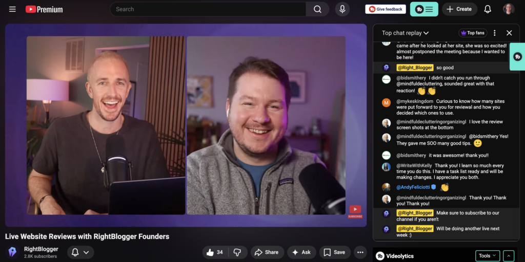 Live Webinar Streaming Example Screen Shot