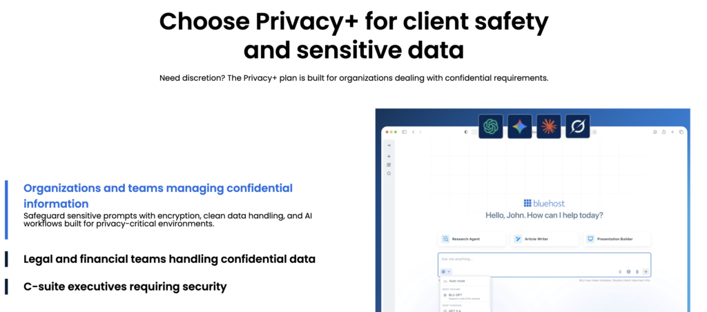 Bluehost AI All Access Pack Review (Privacy+ Add On) Explainer