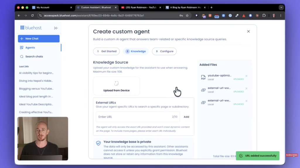 How to Create a Custom Agent in Bluehost's AI All Access Pack (Review Tutorial)