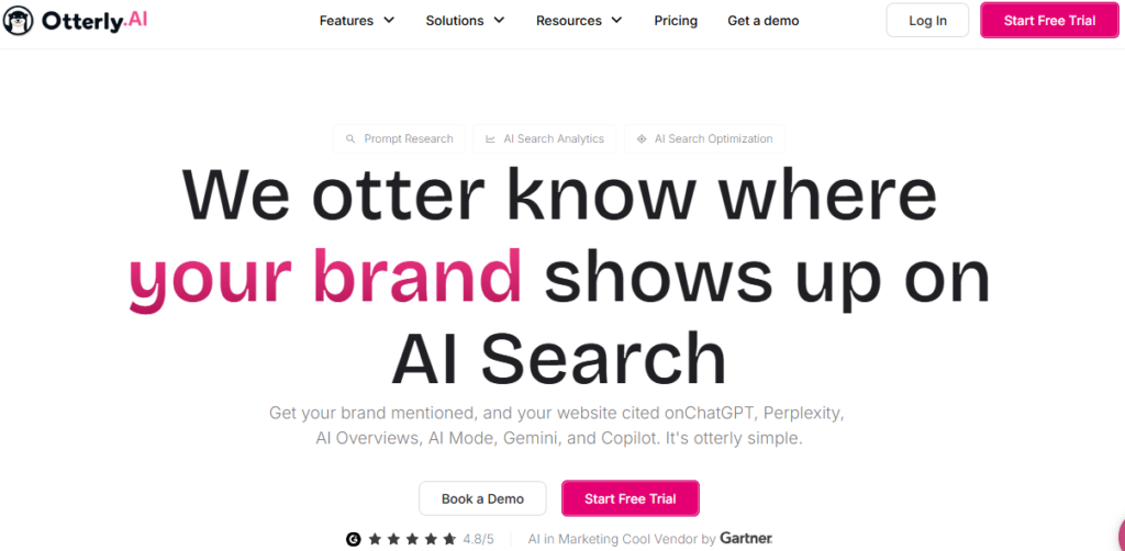How to Measure and Improve Your Brand's AI Search Visibility uign Otterly AI pattern.
