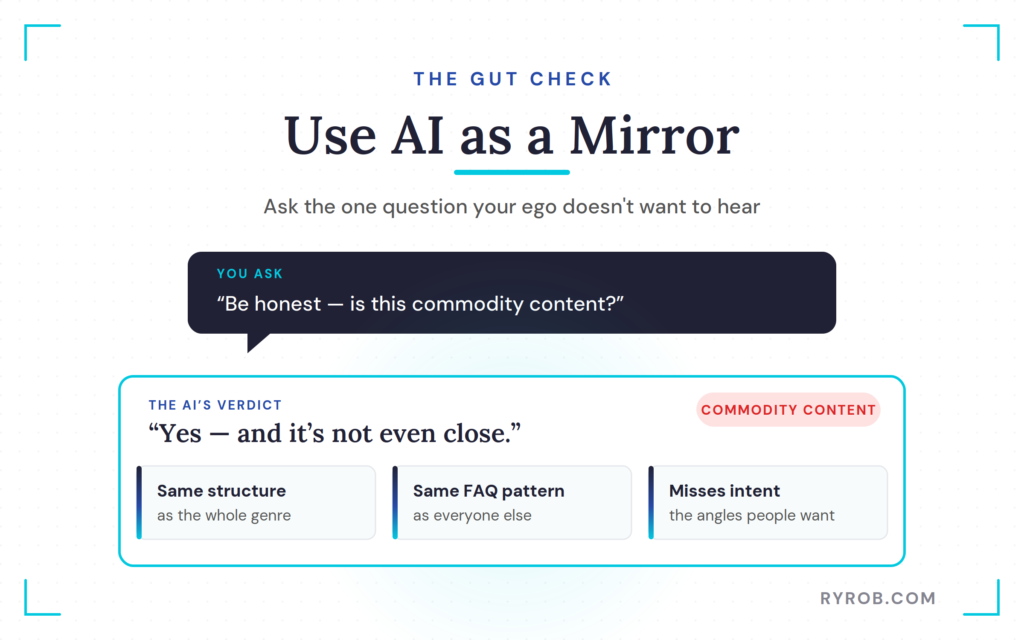 Using AI to check content