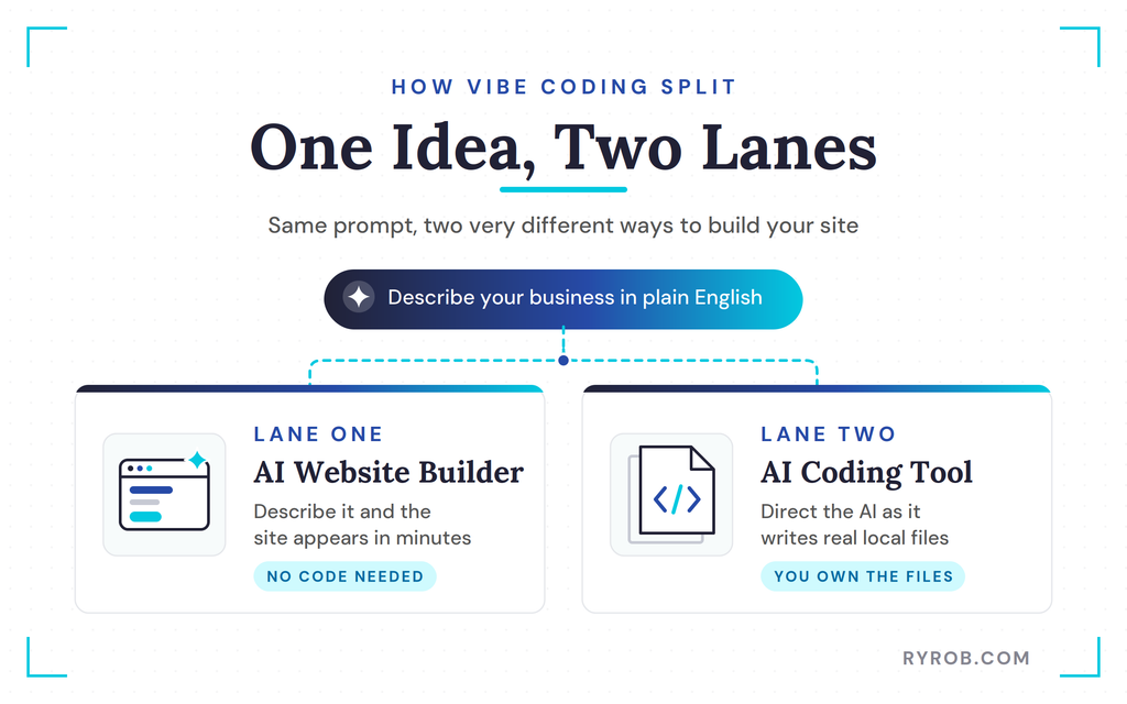 Two lanes of vibe coding compared
